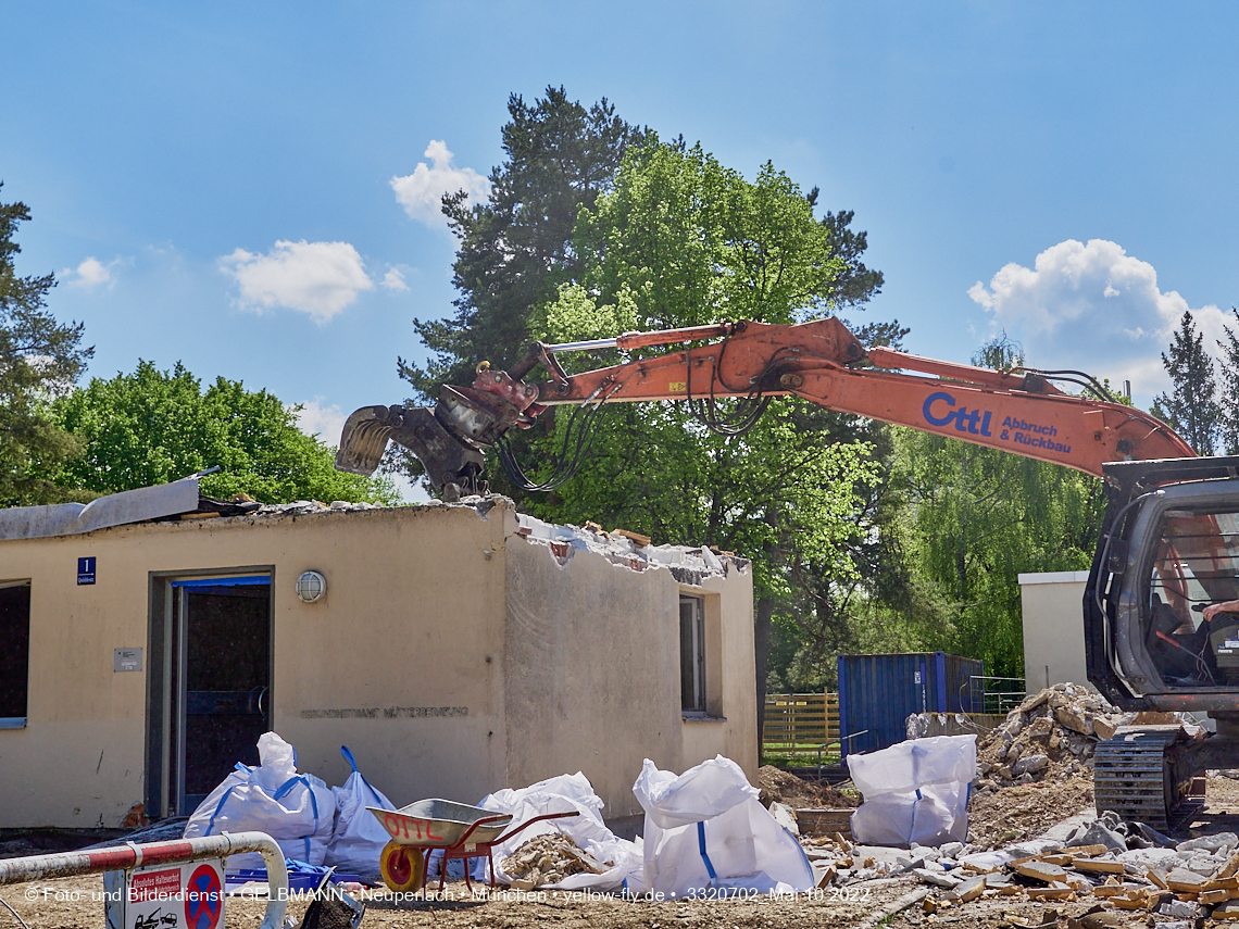 10.05.2022 - Baustelle am Haus für Kinder in Neuperlach